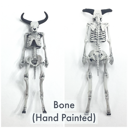 Minotaur Skeleton - 1:24 scale miniature for horror diorama, dollhouse, tabletop arts and crafts, replica curiosities oddities (1 skeleton)