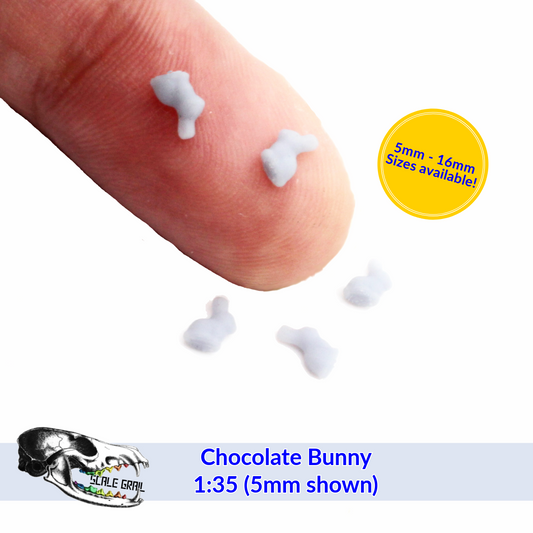 Chocolate Easter Bunny - food Replica miniature holiday candy by The Scale Grail