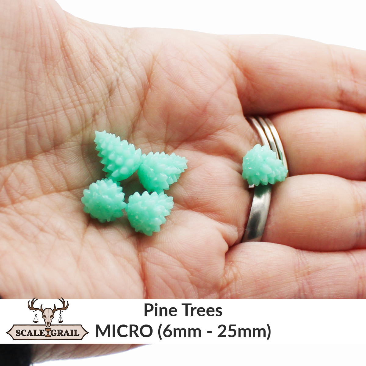 Pine Tree MICRO miniature — handmade resin scale model by The Scale Grail