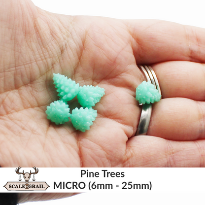 Pine Tree MICRO miniature — handmade resin scale model by The Scale Grail