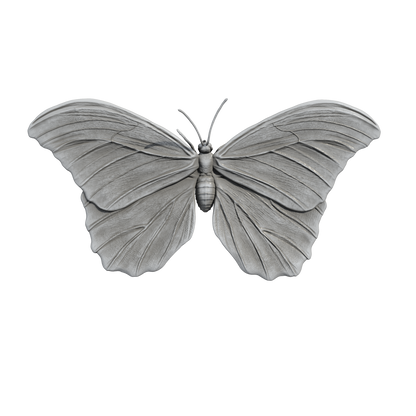 1:12 scale Blue Morpho Miniature | Blue morpho Replica by Animal Den Miniatures - 10mm to 7" Sizes miniature — handmade resin scale model by The Scale Grail