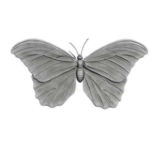 1:12 scale Blue Morpho Miniature | Blue morpho Replica by Animal Den Miniatures - 10mm to 7" Sizes miniature — handmade resin scale model by The Scale Grail