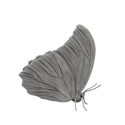 Blue Morpho with Closed Wings Miniature | Blue morpho Replica by Animal Den Miniatures - 10mm to 7" Sizes miniature — handmade resin scale model by The Scale Grail