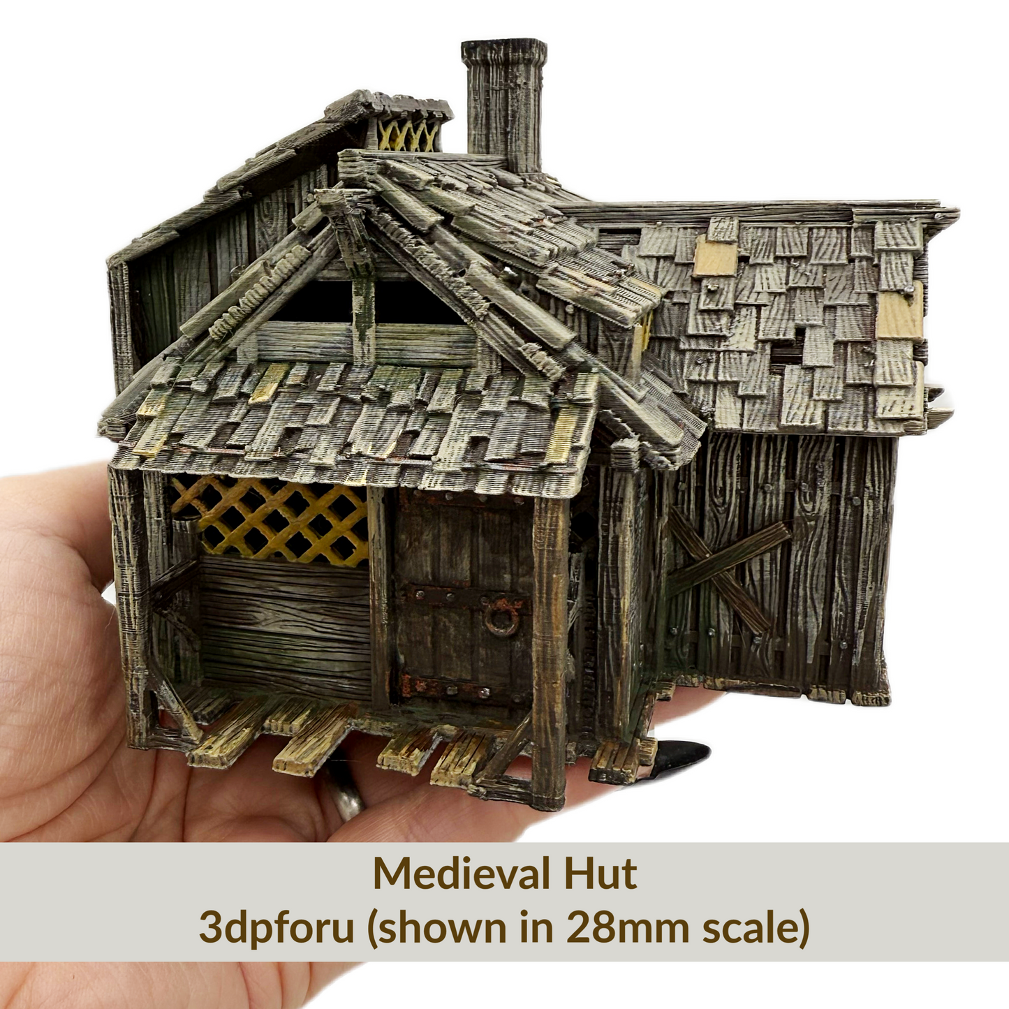 Medieval Hut Miniature House by 3dpforu