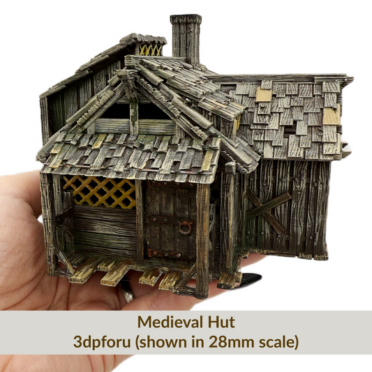 Medieval Hut Miniature House by 3dpforu