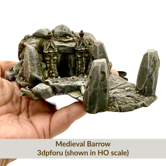 Medieval Barrow Miniature Dungeon Entrance by 3dpforu