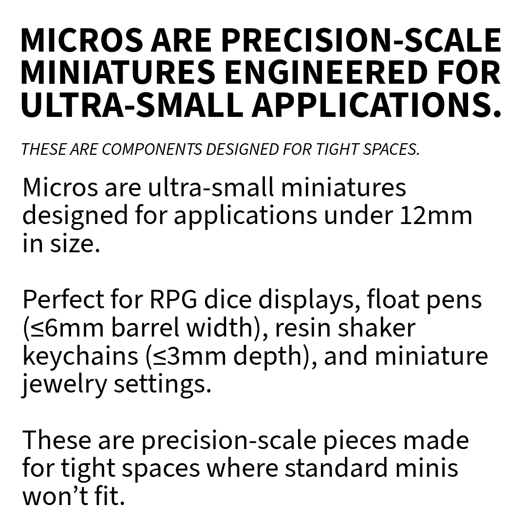 Heavy Bombers MICROS miniature side view — The Scale Grail