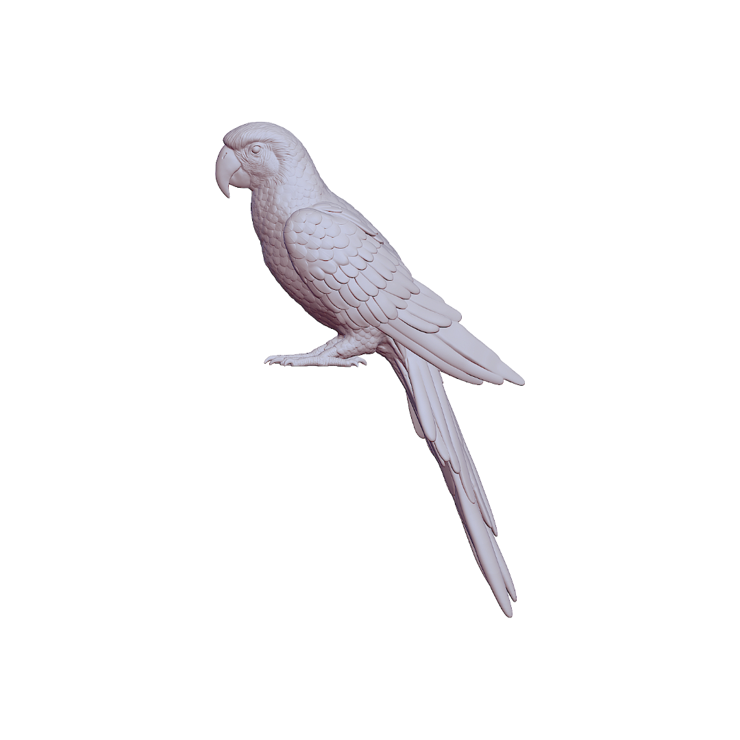 Parrot MICROS miniature detail view — 3D printed resin