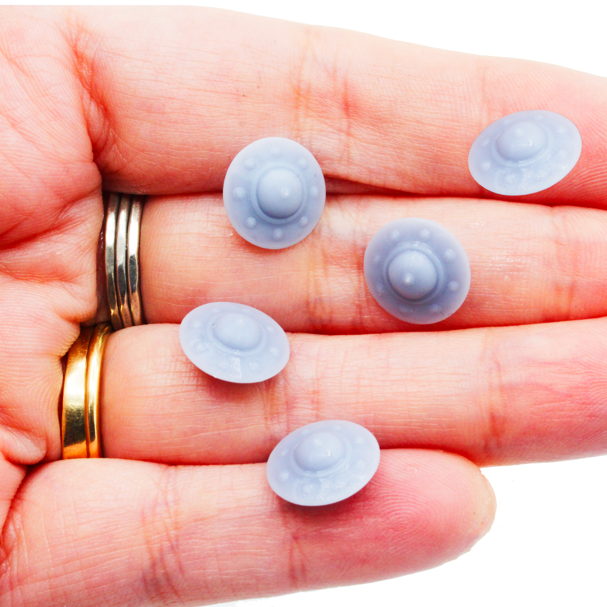 UFO MICROS miniature — handmade resin scale model by The Scale Grail