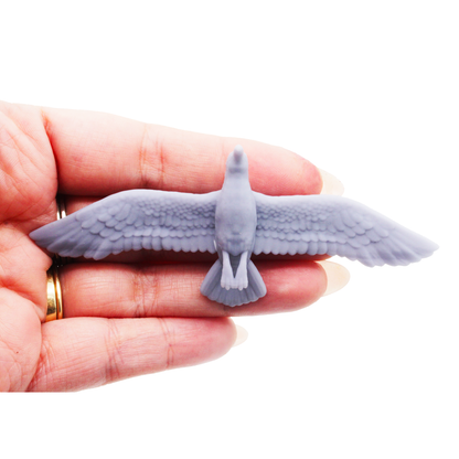 1:12 scale Seagull - 1:12 Scale Bird Miniature for miniature — handmade resin scale model by The Scale Grail
