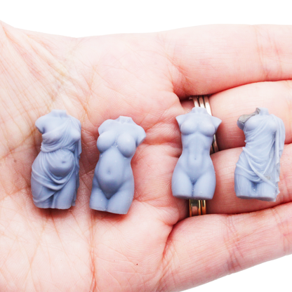 Feminine Torsos MICROS miniature — handmade resin scale model by The Scale Grail