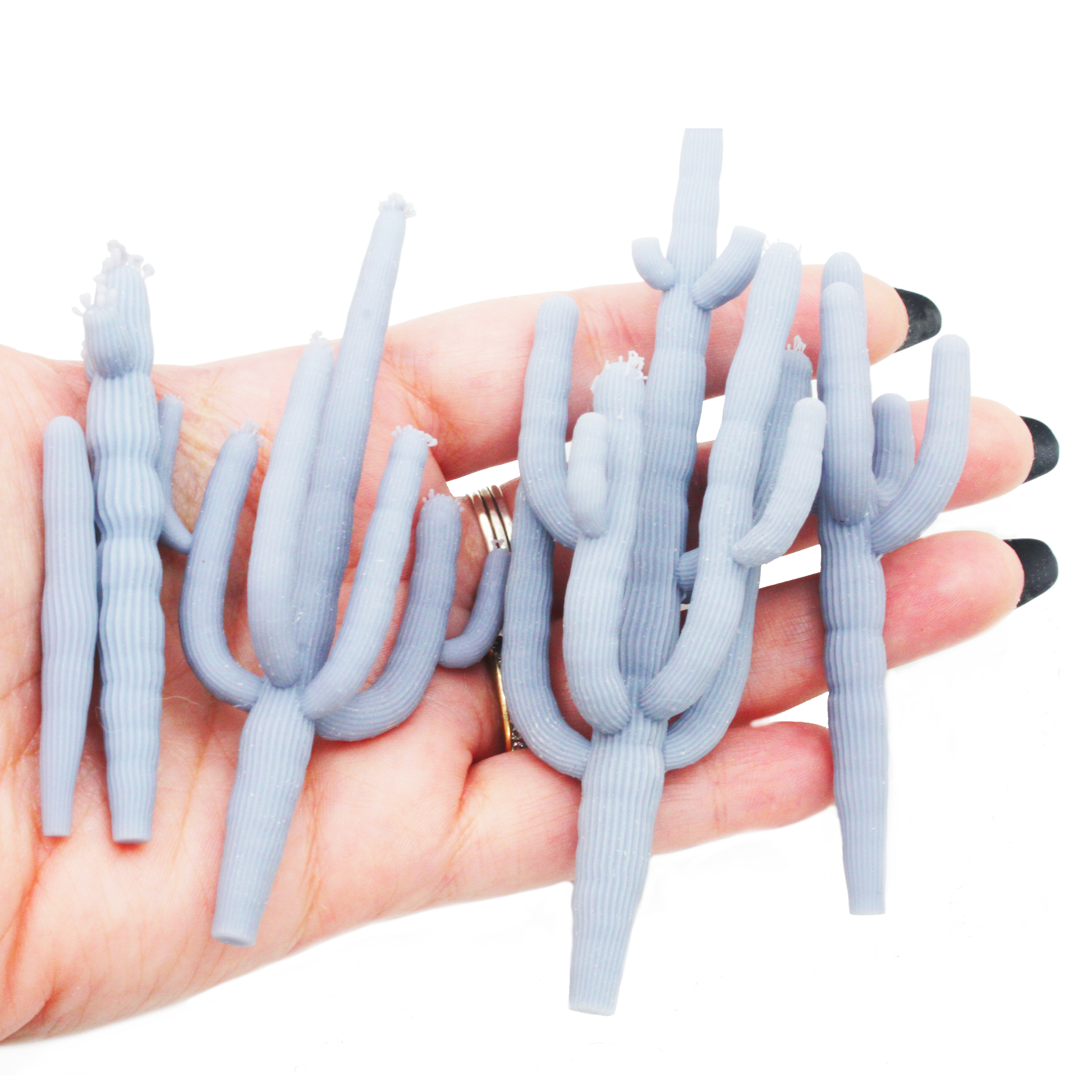 1:87 scale Saguaro Cactus 1:87 (HO Scale) Set of 5 miniature — handmade resin scale model by The Scale Grail