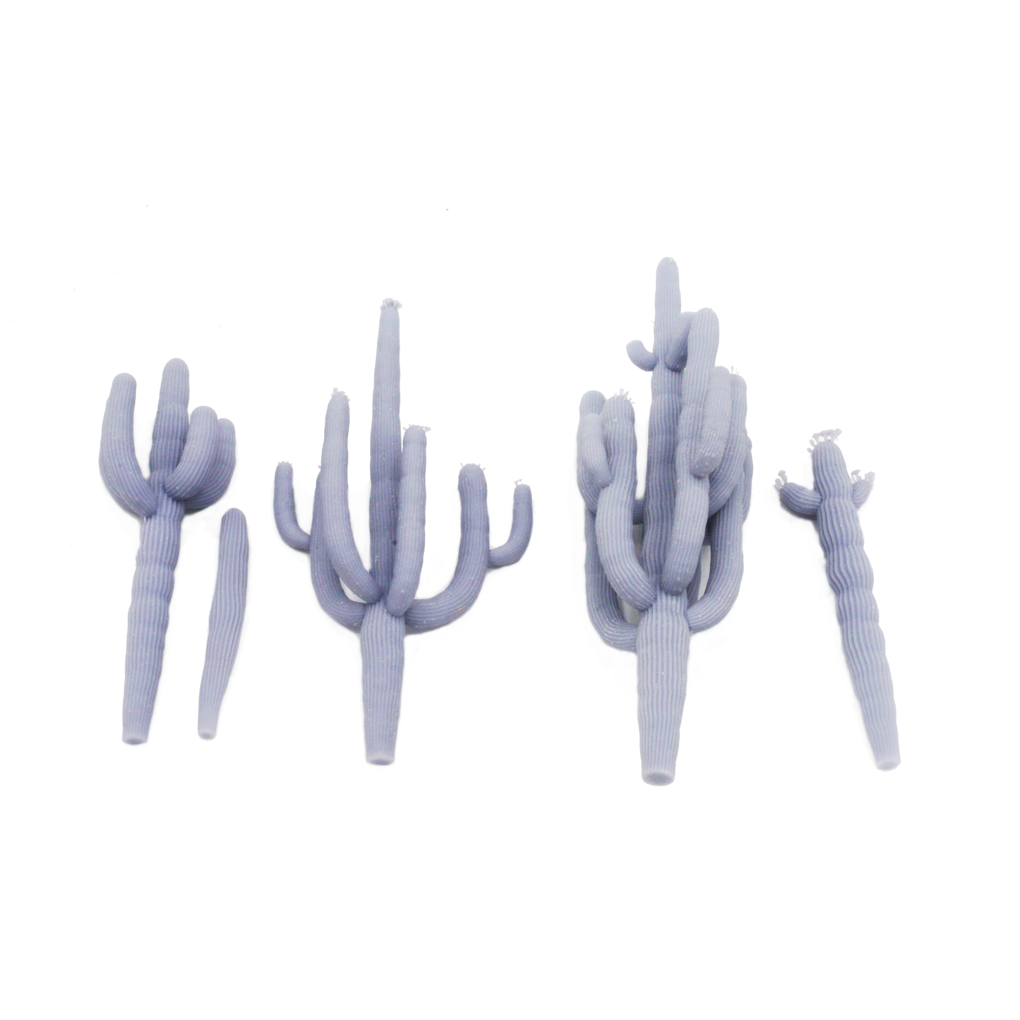 1:87 scale Saguaro Cactus 1:87 (HO Scale) Set of 5 miniature detail view — 3D printed resin