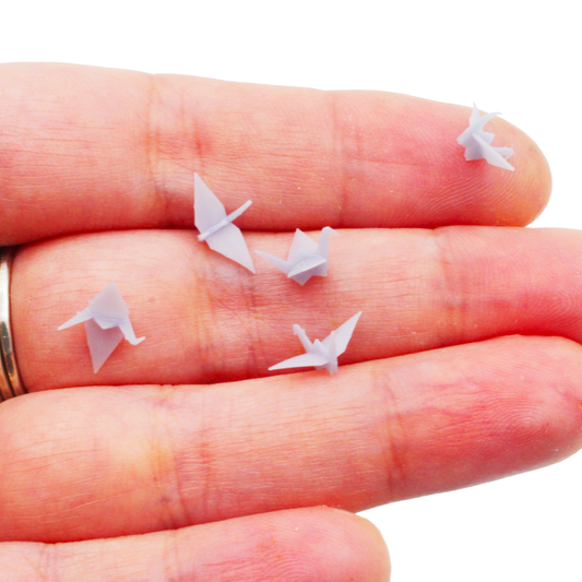 1:12 scale Paper Cranes Origami 1:12 Scale MICROS miniature — handmade resin scale model by The Scale Grail