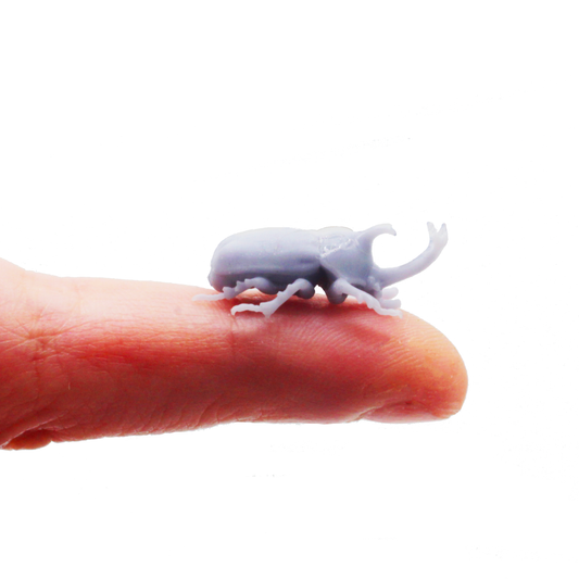1:12 scale Rhino Beetle MICROS miniature — handmade resin scale model by The Scale Grail