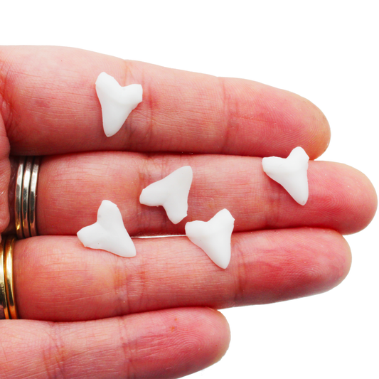 1:12 scale Megalodon Shark Teeth MICROS miniature — handmade resin scale model by The Scale Grail
