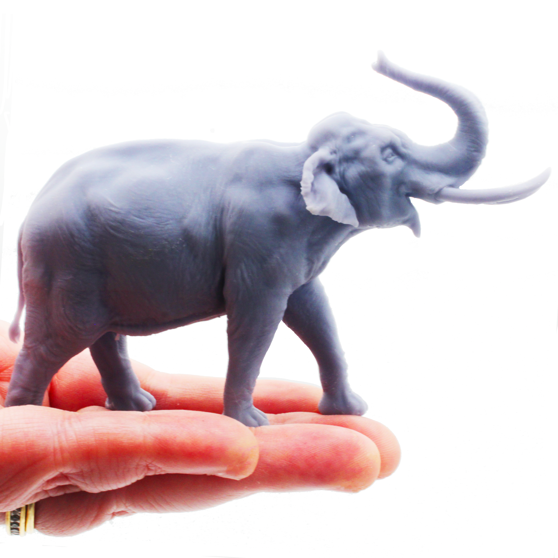 1:48 scale Indian Elephant miniature — handmade resin scale model by The Scale Grail
