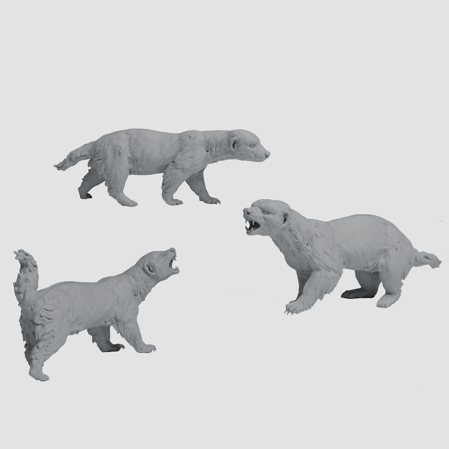 1:24 scale Honey Badger miniature detail view — 3D printed resin