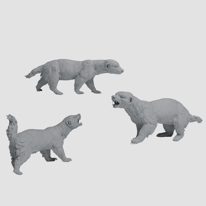 1:24 scale Honey Badger miniature detail view — 3D printed resin