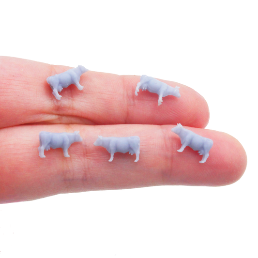 Cow MICROS Set Tiny for dice, pens, jewelry, resin model by The Scale Grail