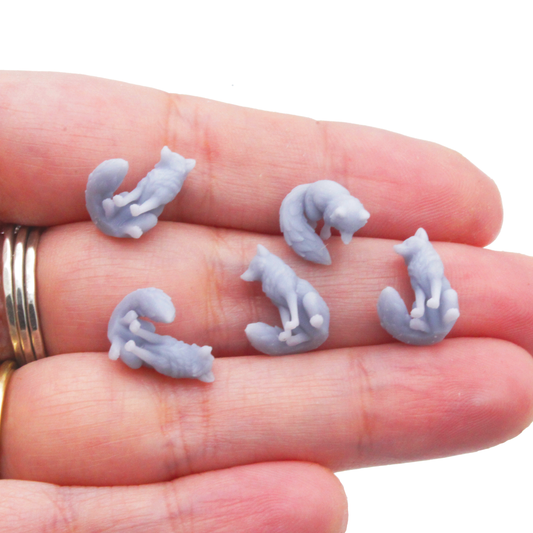 Fox MICROS Set Tiny for dice, pens, jewelry, resin model by The Scale Grail