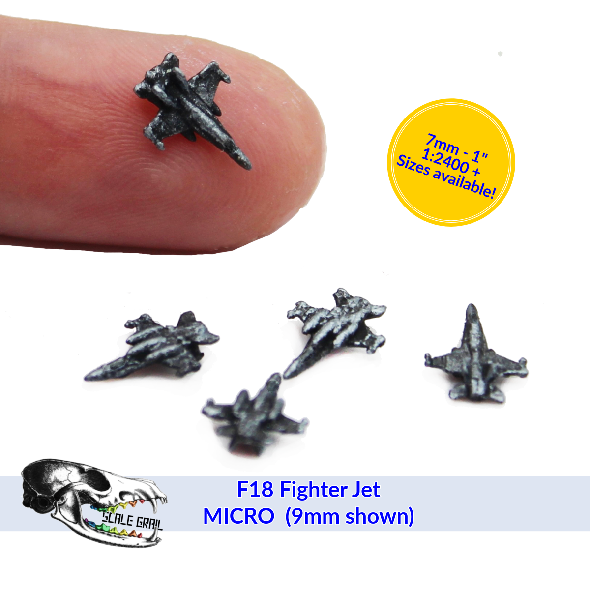 1:24 scale F18 Fighter Jet 1:2400 Microscale Accessories for miniature — handmade resin scale model by The Scale Grail