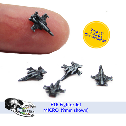 1:24 scale F18 Fighter Jet 1:2400 Microscale Accessories for miniature — handmade resin scale model by The Scale Grail
