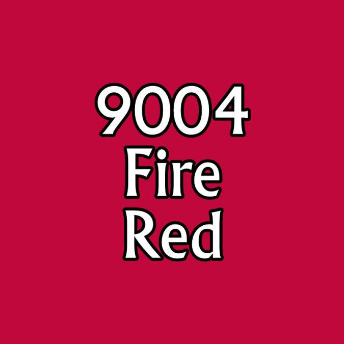 Reaper 09004: Fire Red Master Series Core Colors Acrylic Paint miniature — handmade resin scale model by The Scale Grail