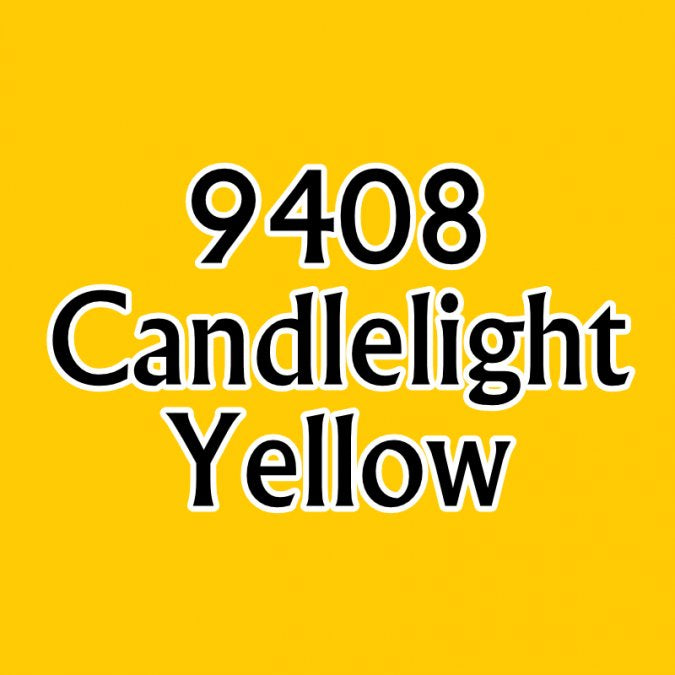 Reaper 09408: Candlelight Yellow Master Series Core Colors Acrylic Paint miniature — handmade resin scale model by The Scale Grail