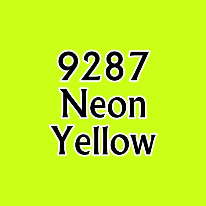 Reaper 09019: Neon Yellow Master Series Core Colors Acrylic Paint miniature — handmade resin scale model by The Scale Grail