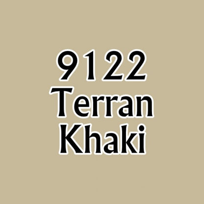 Reaper 09122: Terran Khaki Master Series Core Colors Acrylic Paint miniature — handmade resin scale model by The Scale Grail
