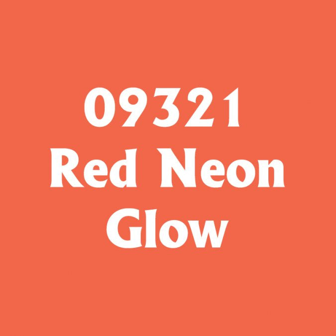Reaper 09321: Red Neon Glow Master Series Core Colors Acrylic Paint miniature — handmade resin scale model by The Scale Grail