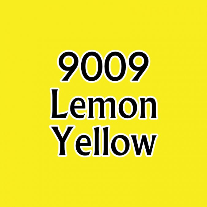Reaper 09009: Lemon Yellow Master Series Core Colors Acrylic Paint miniature — handmade resin scale model by The Scale Grail