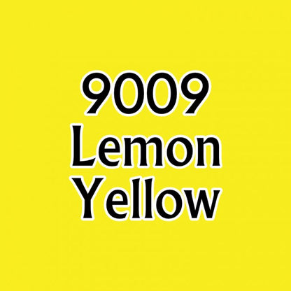 Reaper 09009: Lemon Yellow Master Series Core Colors Acrylic Paint miniature — handmade resin scale model by The Scale Grail