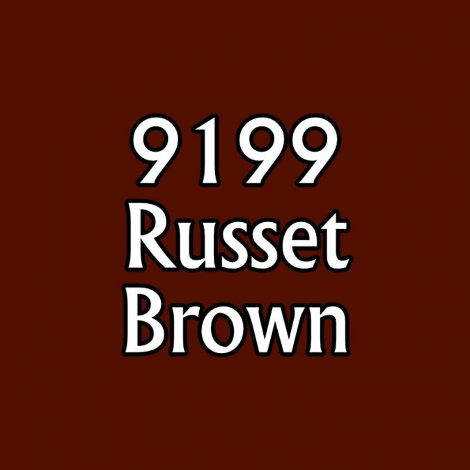 Reaper 09199: Russet Brown Master Series Core Colors Acrylic Paint miniature — handmade resin scale model by The Scale Grail
