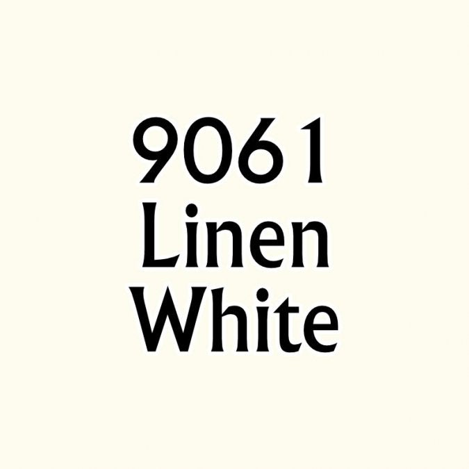 Reaper 09061: Linen White Master Series Core Colors Acrylic Paint miniature — handmade resin scale model by The Scale Grail