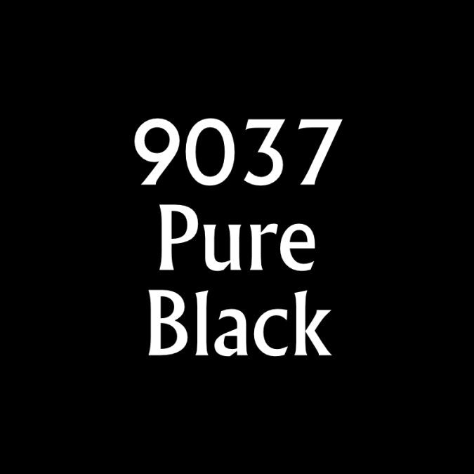 Reaper 09037: Pure Black Master Series Core Colors Acrylic Paint miniature — handmade resin scale model by The Scale Grail