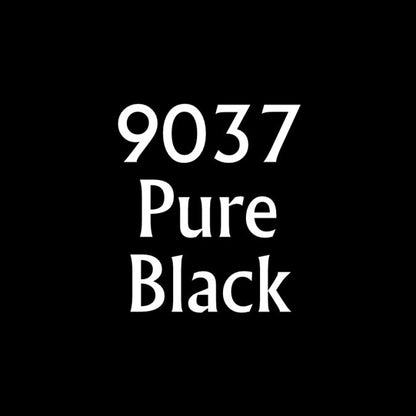 Reaper 09037: Pure Black Master Series Core Colors Acrylic Paint miniature — handmade resin scale model by The Scale Grail