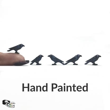 Miniature Raven - 1:24 scale (set of 5)