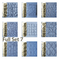 Cobblestone and Tile Texture Roller, 4 Inches Tall, Clay texture roller Seamless Design art craft diorama STL Loot Factory (Set 7)