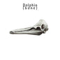 Dolphin Skull Replica (Right Whale) - 1:12 Scale sea animal skull for beach, ocean, diorama scenes, dollhouse, curio cabinet (1 skull)