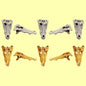 Crocodile Skull - 1:12 scale replica reptile skull for diorama, dollhouse, terrariums, art craft supplies curiosities oddities (set of 5)