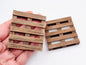 Faux Wood Pallet - 1:24 scale miniature realistic skid for garage warehouse action figure diorama landscape, dollhouse, craft (2 pallets)