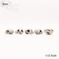 Cat Skull Triclops Cranium - 1:12 Scale miniature conjoined skull replica for diorama, dollhouse, curio cabinet, creepy curiosity (5 skulls)