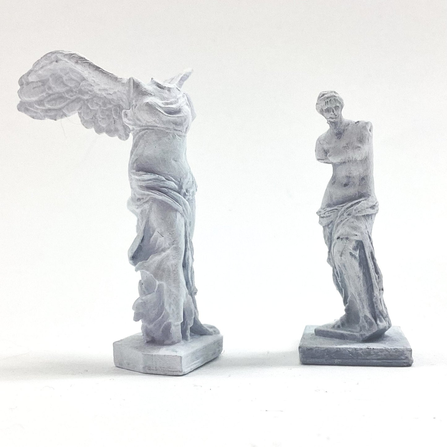 Venus De Milo, Winged Victory Miniature 1:48 Scale replica Greek statue Dollhouse diorama decor mini version of popular sculpture (1 statue)