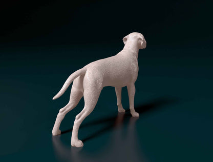 Portuguese Pointer- 1:24 Scale miniature dog for dollhouse, diorama by Stereocat (1 dog)