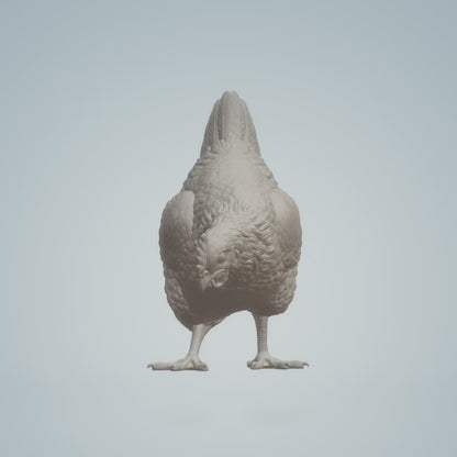 Chicken Miniature Replica Foraging Farm Animal by Alexander3DArt - 10mm to 7" Sizes
