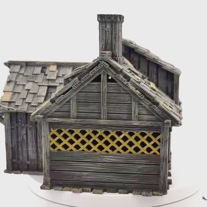 Medieval Hut Miniature House by 3dpforu