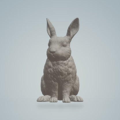 Rabbit Miniature Replica by Alexander3DArt - 10mm to 7" Sizes