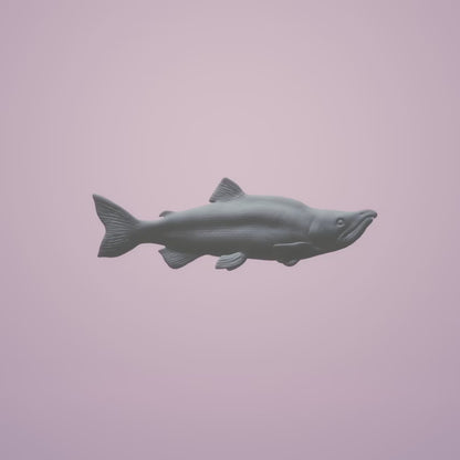 Sockeye Salmon - 1:24 Scale miniature fish for dollhouse, diorama by Animal Den Miniatures (2 pieces)